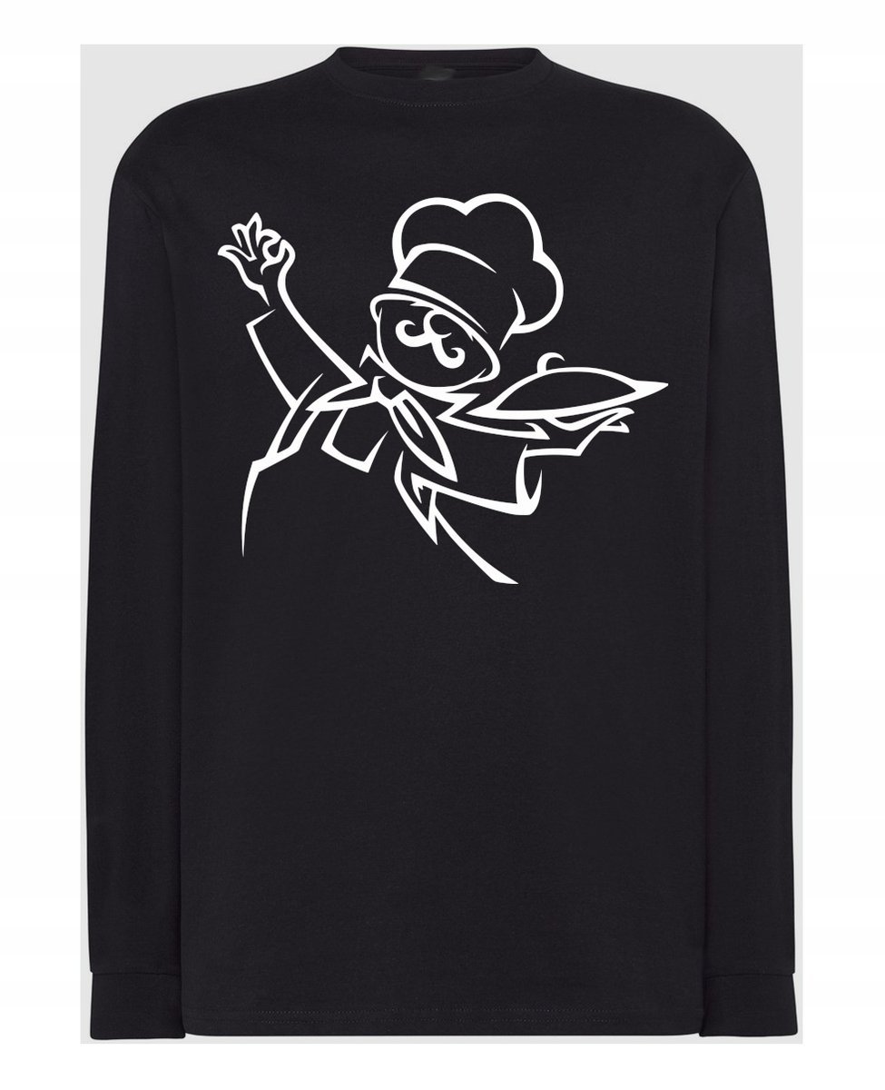 Longsleeve męski nadruk Chef Kucharz r.4XL