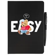 Zeszyty szkolne - NOTES CZARNY A5+ DŁUGOPIS CYTATY DOSTOJEWSKI Wzory - miniaturka - grafika 1