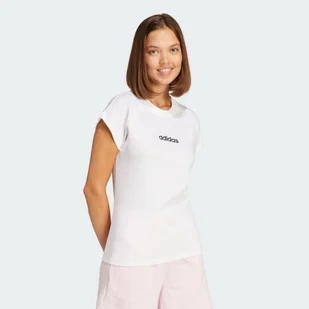 Koszulka Essentials Linear Cotton - Koszulki sportowe damskie - miniaturka - grafika 1