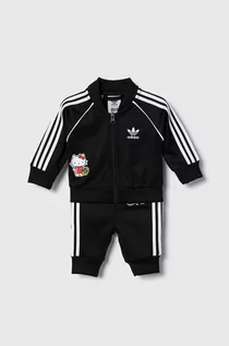 Komplety dla niemowląt - adidas Originals dres niemowlęcy x Hello Kitty kolor czarny - grafika 1