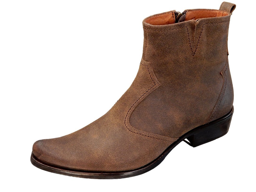 KOWBOJKI MĘSKIE, POLSKIE, BRĄZ, STYLOWA SKÓRA, PREZENT DLA TATY WUJKA 43