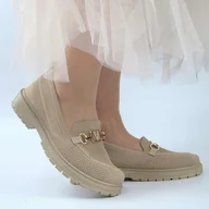 Półbuty damskie - NEWS 7041 damskie półbuty mokasyny z siatki oddychające lekkie - miniaturka - grafika 1