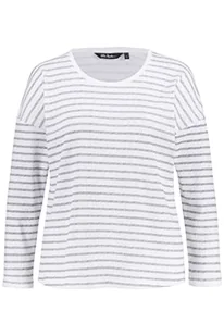 Ulla Popken Damska koszulka oversized Loungewear, szary melanż, 54-56 - Koszulki i topy damskie - miniaturka - grafika 1