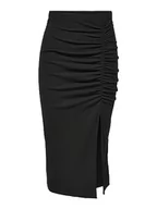 Spódnice - ONLY Damska spódnica damska Onlemma Slit Skirt JRS, czarny, XXS - miniaturka - grafika 1
