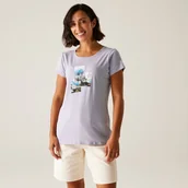 Koszulki i topy damskie - Regatta Damska koszulka Breezed V Fioletowy, Rozmiar: 48 - miniaturka - grafika 1