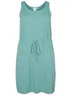 Sukienki - Junarose Damska sukienka Jrleri Sl Above Knee Dress-S, turkusowy (Oil Blue Detail:solidny), M - miniaturka - grafika 1