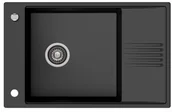 Zlewozmywaki - Kernau Zlewozmywak granitowy KGS D 6078 Deep Black - miniaturka - grafika 1