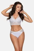 Komplety bielizny - Figi damskie z koronką Babell kod 182 białe  XL - miniaturka - grafika 1