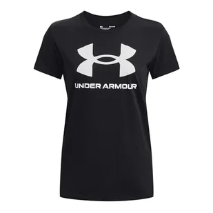 Under Armour Damska koszulka z grafiką na żywo w stylu sportowym - Koszulki i topy damskie - miniaturka - grafika 1