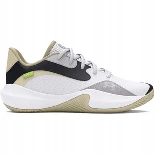 Buty do koszykówki uniseks Under Armour Ua Lockdown 7 Low białe - Buty sportowe męskie - miniaturka - grafika 1