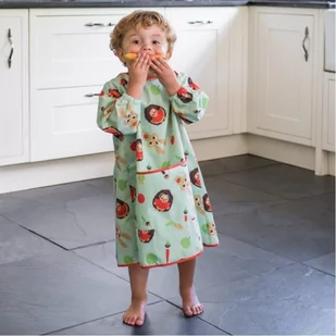Tidy Tot BLW Tidy Tot Coverall Bib Pistachio Green śliniak fartuszkowy długi z kieszonką - Śliniaki i fartuszki - miniaturka - grafika 1