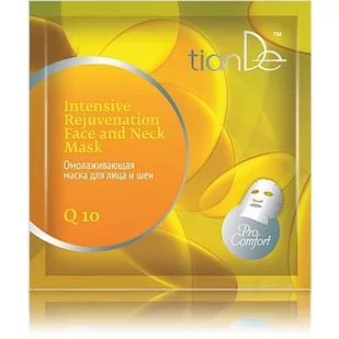 TianDe Odmładzająca maseczka do twarzy i szyi Koenzym Q10 52903 - Maseczki do twarzy - miniaturka - grafika 1