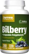 Suplementy naturalne - Jarrow Formulas - Bilberry, Borówka + Skórka Winogorna, Polifenole, 120 vkaps - miniaturka - grafika 1