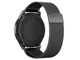 Bransoleta Milanese pasek Alogy stal nierdzewna do smartwatcha 22mm Czarny - Akcesoria do smartwatchy - miniaturka - grafika 4