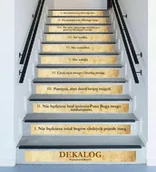 Pomoce naukowe - Naklejki na schody: Dekalog - miniaturka - grafika 1