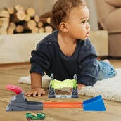 Samochody i pojazdy dla dzieci - Mattel Hot Wheels Tor Elektryczna Wieża Wyrzutnia + Samochodzik - miniaturka - grafika 1