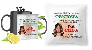 Dla Teściowej Zestaw Kubek Magiczny + Poduszka z Nadrukiem ze Zdjęciem - Gadżety dla niej i dla niego - miniaturka - grafika 1