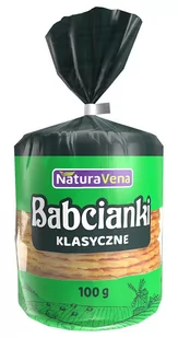 NATURAVENA NATURAVENA WAFELKI BABCIANKI NATURALNE 100G - Inne słodycze - miniaturka - grafika 1