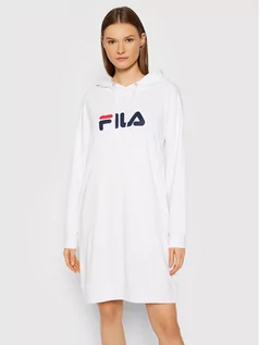 Sukienki - Fila Sukienka dzianinowa Elish 688928 Biały Oversize - grafika 1