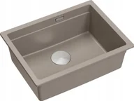 Zlewozmywaki - Quadron Zlewozmywak UNIQUE LOGAN 100 GraniteQ soft taupe 56x45x21,5 cm 1-komorowy - miniaturka - grafika 1