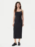 Sukienki - Calvin Klein Jeans Sukienka letnia Logo J20J225288 Czarny Slim Fit - miniaturka - grafika 1