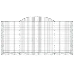 Kosze gabionowe, 13 szt, 300x50x140/160cm, galwanizowane żelazo - Ogrodzenia - miniaturka - grafika 5