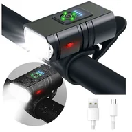 Akcesoria do smartwatchy - Lampka rowerowa przednia wodoodporna Alogy światełko LED oświetlenie przód na rower kierownicę 800lm - miniaturka - grafika 1