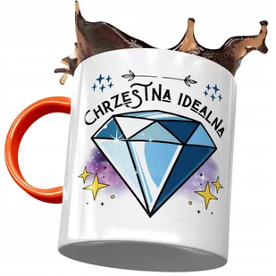 Kubek Pomarańczowy Dla Chrzestnej na Urodziny z Nadrukiem ze Zdjęciem + Opakowanie na prezent (wzór 02) - Kubki Kubek Pomarańczowy Dla Chrzestnej na Urodziny z Nadrukiem ze Zdjęciem + Opakowanie na prezent (wzór 02) - Kubki - miniaturka - grafika 1