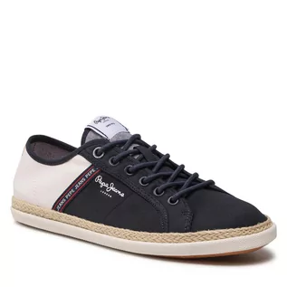 Espadryle damskie - Pepe Jeans Espadryle Maui Tape Urban PMS10296 Navy 595 Espadryle Maui Tape Urban PMS10296 Navy 595 - grafika 1