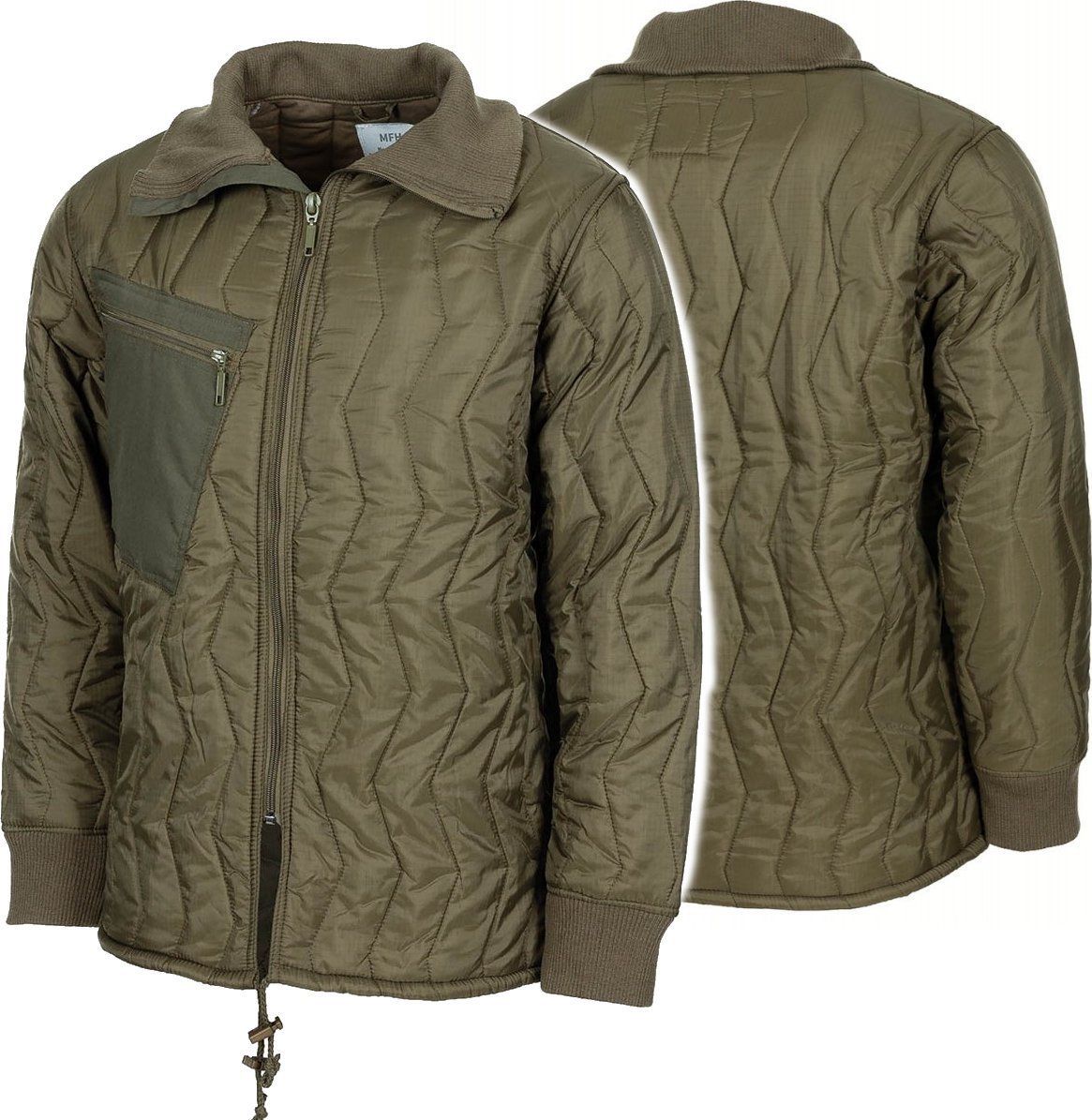 Kurtka męska MFH Kurtka Pikowana Bundeswehr MFH - Oliwkowa, Rip Stop, Zamek Błyskawiczny 5XL