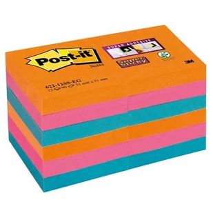 Post-It Super Sticky 622-12SS-EG 47,6x47,6mm 12x90 kart paleta Bangkok - Etykiety samoprzylepne i bloki etykiet - miniaturka - grafika 3
