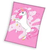 Koce i narzuty dla dzieci - Carbotex koc 150x200 młodzieżowy jednorożec - miniaturka - grafika 1