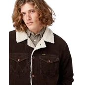 Kurtki męskie - Wrangler Męska kurtka Sherpa, DELICIOSO brązowa, L - miniaturka - grafika 1