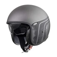 Kaski motocyklowe - PREMIER Kask Vintage BTR 17 BM, metal szary/czarny, XL - miniaturka - grafika 1
