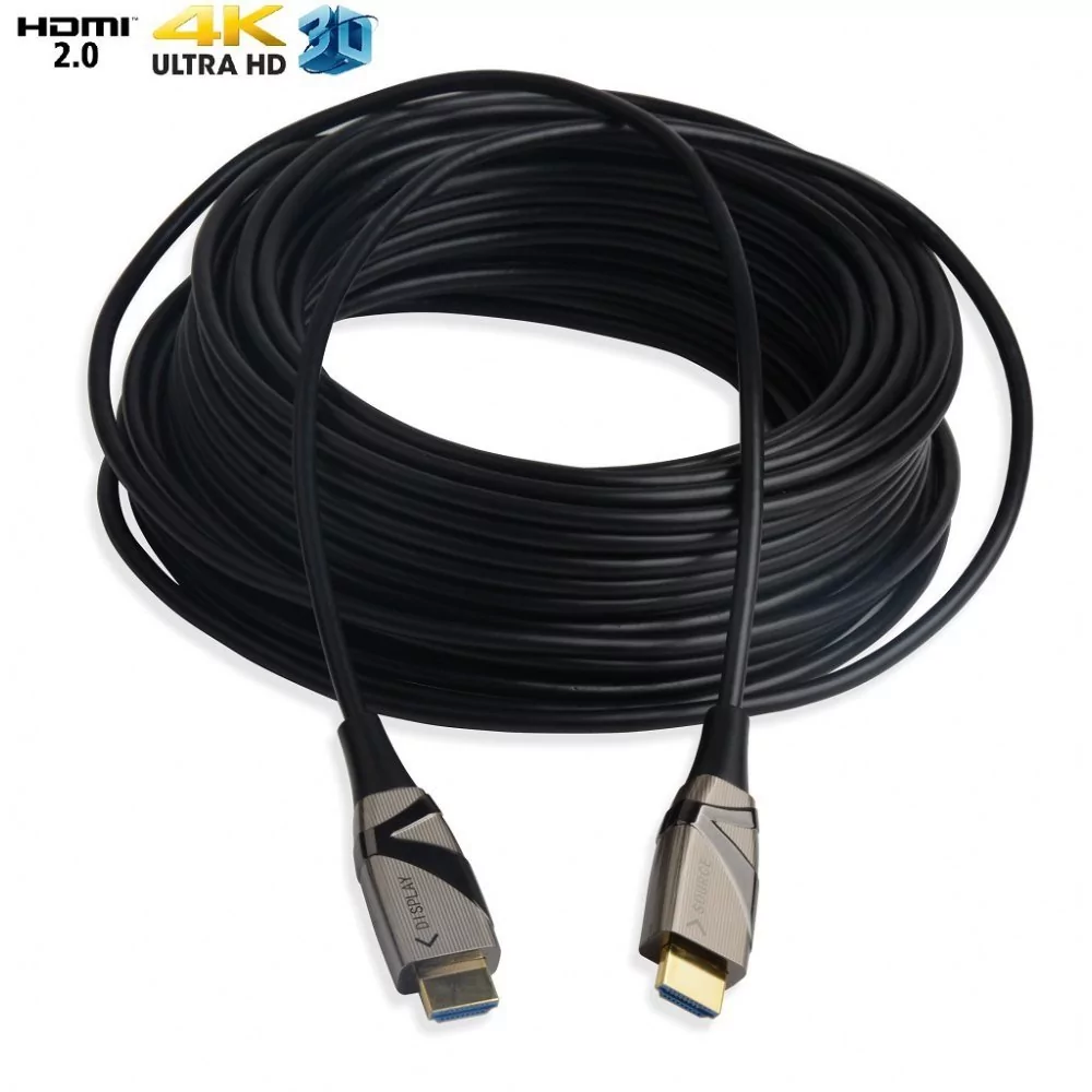 Techly Kabel Optyczny HDMI-HDMI V2.0 M/M 3D 4K Ethernet 50m