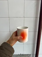 Kubki - Kubek nakrapiany pomarańczowy CAPRI - miniaturka - grafika 1