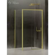 Kabiny prysznicowe - New Trendy K-1445 KABINA PRIME LIGHT GOLD PROSTOKĄTNA PRZY$1156CIENNA L 120x80x200 CZYSTE 6mm ACTIVE SHIELD - miniaturka - grafika 1