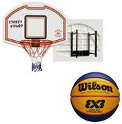 Sure Shot Zestaw tablica do koszykówki 509 Bronx z uchwytem Piłka Wilson FIBA 3x3