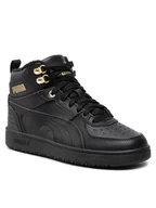 Sneakersy damskie - Puma Sneakersy Rebound Rugged Jr 388243 01 Czarny - miniaturka - grafika 1