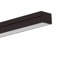 Akcesoria do oświetlenia - Zestaw profil aluminiowy natynkowy do taśm LED 8-10mm anodowany czarny 2m Gleb 12x16mm - miniaturka - grafika 1