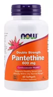 Suplementy naturalne - Now Foods Double Strength Pantethine 600 mg (60 kaps.) - miniaturka - grafika 1