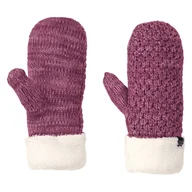 Rękawiczki - Damskie Rękawiczki JACK WOLFSKIN HIGHLOFT KNIT MITTEN WOMEN 1908001-2094 – Fioletowy - miniaturka - grafika 1