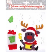 Zabawki kreatywne - Żelowe naklejki dekoracyjne BN Renifer i - miniaturka - grafika 1