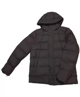 Geox Męska kurtka Sandford, czarna/szara Pinstripe, 50 - Kurtki męskie - miniaturka - grafika 1