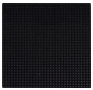 Klocki - Płyta Konstrukcyjna Bazowa Do Klocków Podstawka Do Budowania Czarna - miniaturka - grafika 1