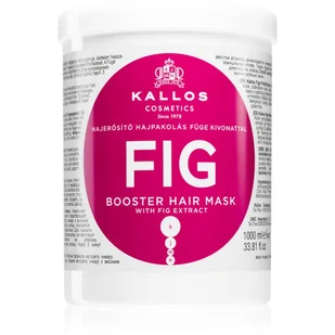 Kallos Fig Booster Hair Mask With Fig Extract, maska z wyciągiem z fig do włosów cienkich i pozbawionych blasku, 1000 ml - Maski do włosów - miniaturka - grafika 1