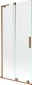 Parawany nawannowe - Mexen Velar L parawan nawannowy 2-skrzydłowy rozsuwany 90 x 150 cm, transparent, miedź szczotkowana - 896-090-003-01-65 - miniaturka - grafika 1