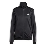 Koszulki i topy damskie - adidas Kobiety TRICOT 3-STRIPES TRACKTOP, black/white, XL - miniaturka - grafika 1