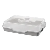 Pojemniki kuchenne - Pojemnik na ciasto COOKIE 8 x 24 x 34 cm szary - miniaturka - grafika 1