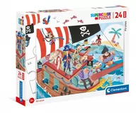 Puzzle - Clementoni Puzzle 24 elementy Maxi Pirates GXP-767621 - miniaturka - grafika 1